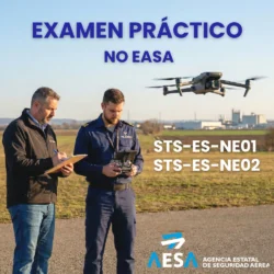 Evaluación práctica oficial de pilotos de drones no EASA STS-ES-NE01 y STS-ES-NE02 con DJI Mavic 3 Enterprise.